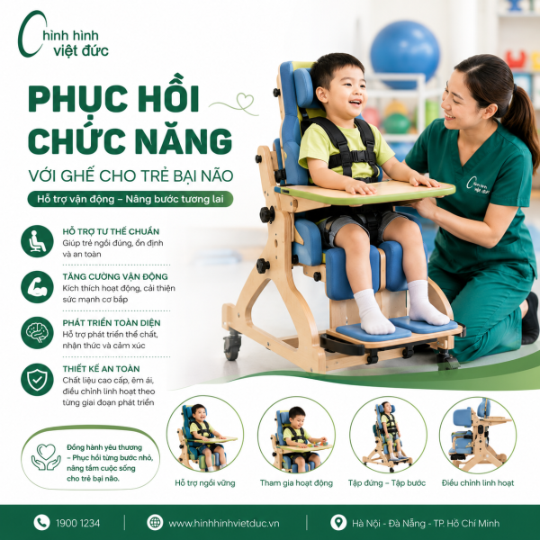 phục hồi chức năng cho trẻ bại não